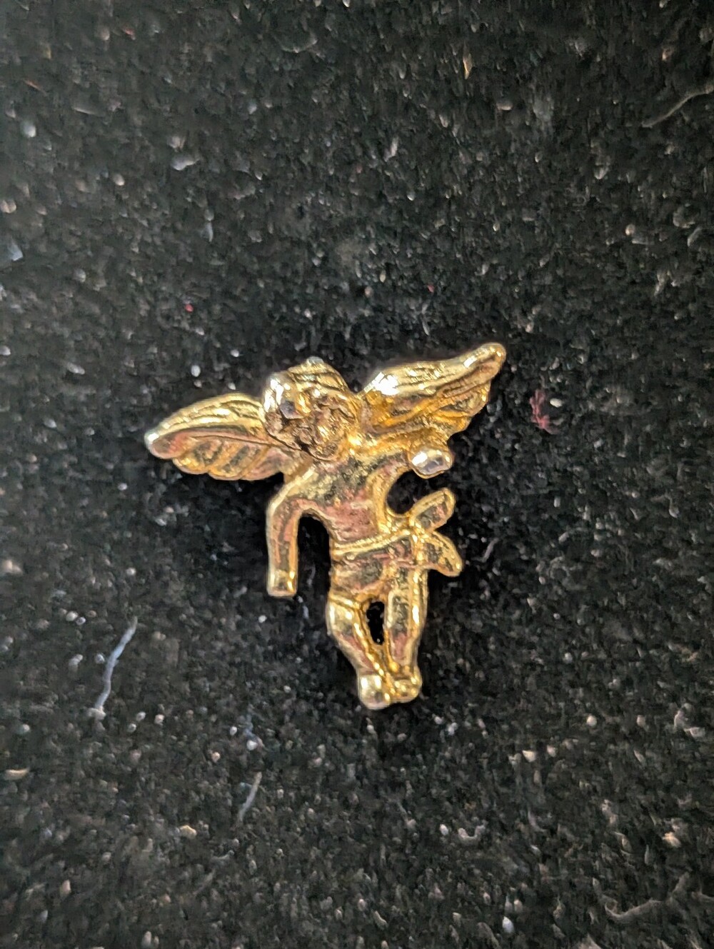 Gold Angel Pin Brooch